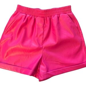 Steve Madden Y2K Style Fonda Faux Leather Short “Pink Glo” Dopamine Dress Sz M